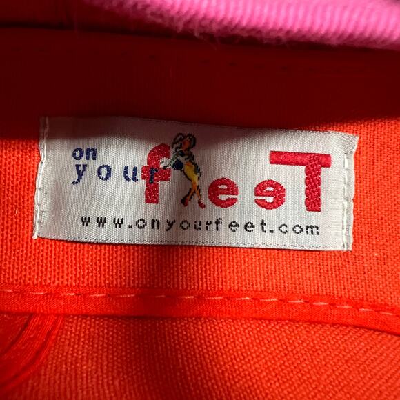 On Your Feet US 5.5 VINTAGE Y2K Kung Fu Womens Pink Mary Jane Buckle Strap Flats - Picture 9 of 11